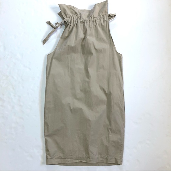 Liz Claiborne Paper Bag Dress Tan 6 - Picture 5 of 14
